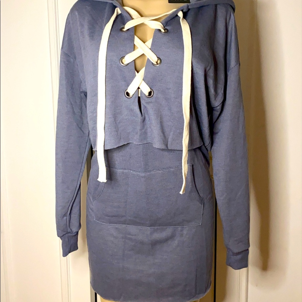 1 State Hoodie Cotton String Dress